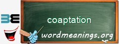 WordMeaning blackboard for coaptation